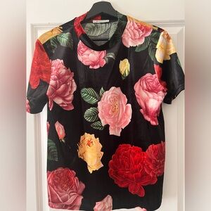 Zara Velvet- like Top